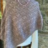 Hand knitted side button poncho (Code-UW247P1509F)