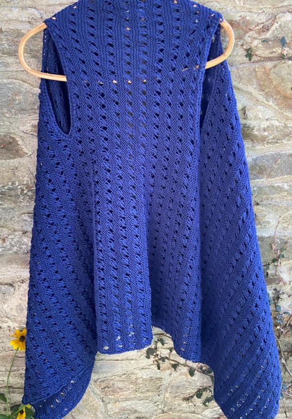 Hand knitted shawl collar shrug (Code-UW163P1528F)