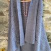 Hand knitted shawl collar shrug (Code-UW163P1524F)