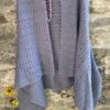 Hand knitted shawl collar shrug (Code-UW163P1524F)