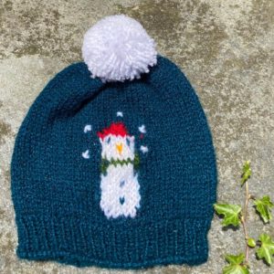Hand knitted kids cap (Code - UK227N183F)