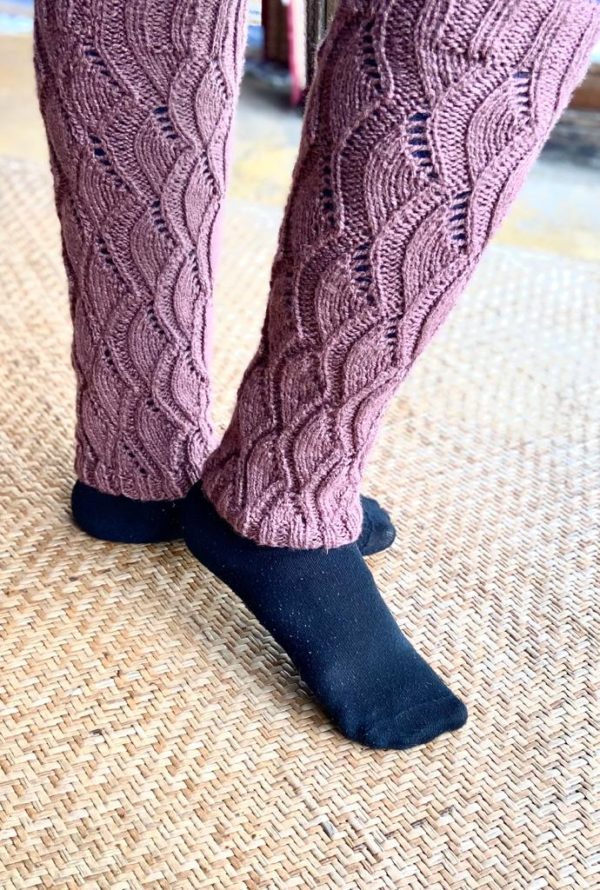 Hand Knitted Leg Warmers (Code - UW229N047F)