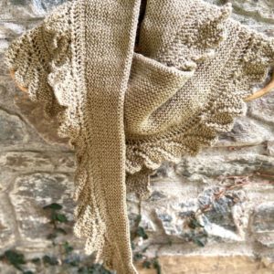 Hand knitted fringe printed Cowl (Code-UW253N120F)