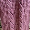 Hand Knitted muffler multi cable without tassels (Code -UW193N047F)