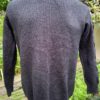 Hand knitted full sleeves cable panel round neck cardigan (Code - UM143N015)