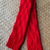 Hand Knitted Leg Warmers - Red (Code - UW229N211F)