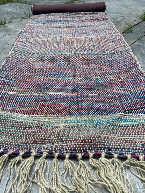 Handwoven yoga mat - multicolor (Code-UU243NC117)