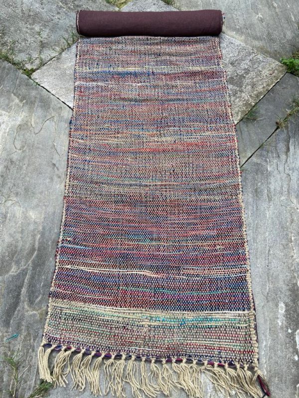 Handwoven yoga mat - multicolor (Code-UU243NC117)