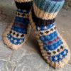 Hand knitted Chunky Slipper Socks (Code-UW238NC44)