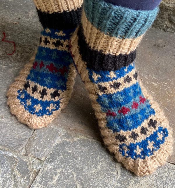 Hand knitted Chunky Slipper Socks (Code-UW238NC44)