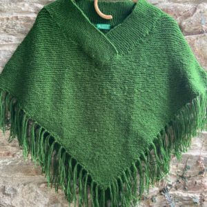 Hand knitted free size poncho (Code-UW232N023F)
