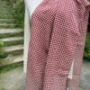 Handwoven woolen houndstooth shawl(Code-UW200NC104F)