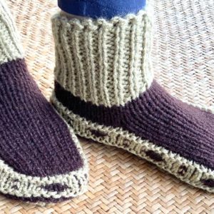 Hand knitted Chunky Slipper Socks (Code-UW239NC115)