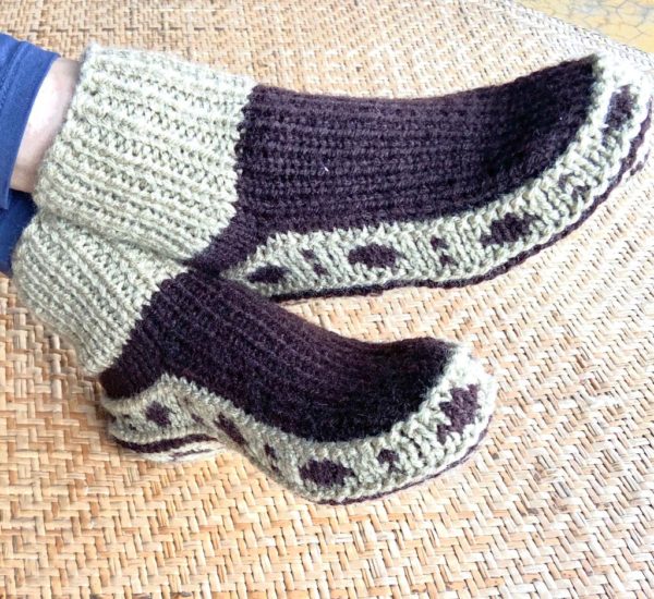 Hand knitted Chunky Slipper Socks (Code-UW239NC115)
