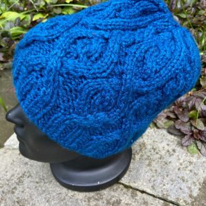 Hand knitted Cable Design Cap (Code-UW220N183F)