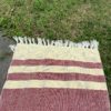 Handwoven two color floor mat (Code-UU246NC120)