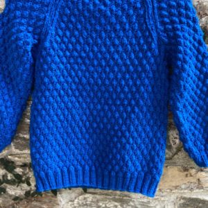 Hand-knitted pullover with Grapes design for boys and girls - 4-6 years (Code-UK57N183)