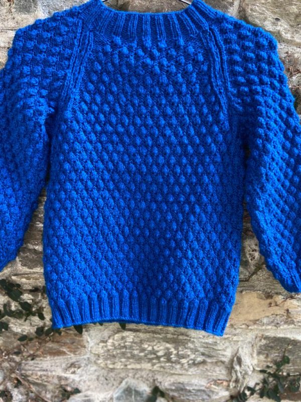 Hand-knitted pullover with Grapes design for boys and girls - 4-6 years (Code-UK57N183)