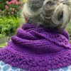 Hand knitted fringe printed Cowl (Code-UW254N191F)