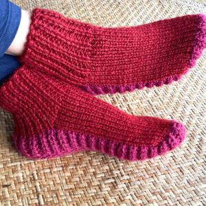 Hand knitted Chunky Slipper Socks(Code-UW240NC68)