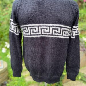 Hand knitted full sleeves pullover with round neck (Code - UM26NC07)