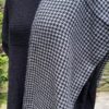 Handwoven woolen houndstooth shawl (Code-UW200NC106F)