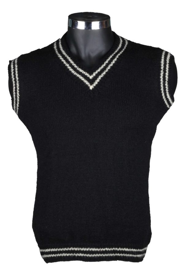 V neck Pullover Sleeveless - Cricket Pattern (Code -UM150NC10)