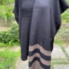 Handwoven woolen shawl with side border (Code-UW199P1513F)