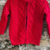 Hand-knitted open chain cardigan for boys of 4 to 6 years (Code - UB56N211)