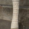 Socks - Hand Knitted - Beige & White (Code -UM328N120)
